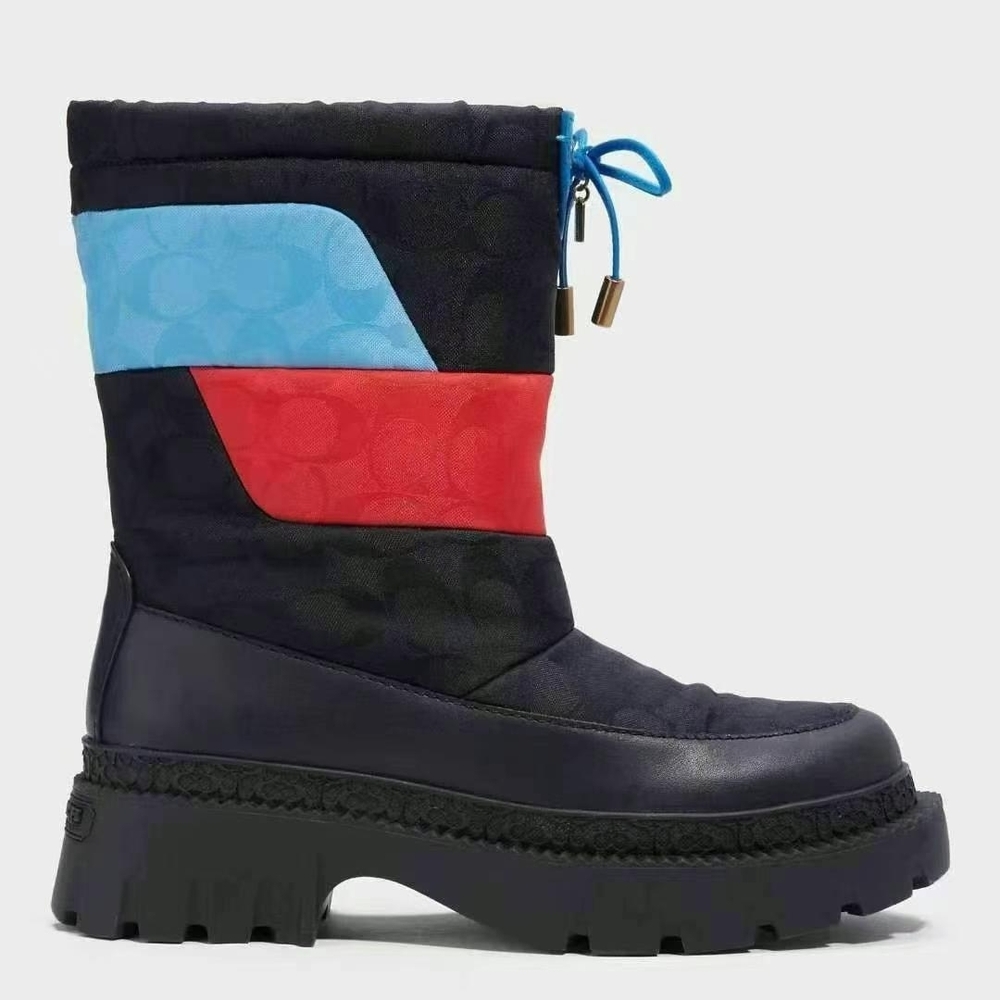 Coach Black and Blue Winter Boots
